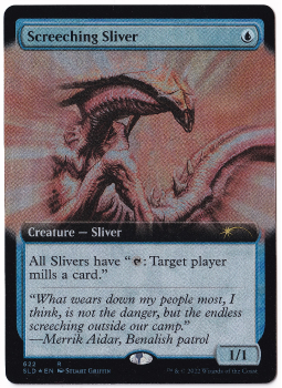Screeching Sliver (EXTENDED ART)(FOIL) single card from Magic the Gathering