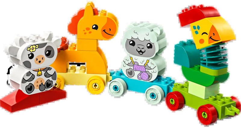 Animal top train set