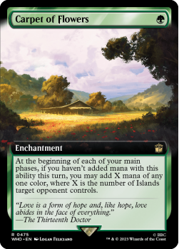 Carpet of Flowers (EXTENDED)(FOIL) single card from Magic the Gathering