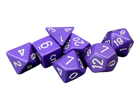 Chessex - Polyhedral 7 Dice Set - Purple w/White - Image 2