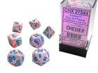 Chessex - Festive Polyhedral 7 Dice Set - Pop Art Blue