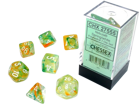 Chessex - Nebula Polyhedral 7 Dice Set - Luminary Spring White