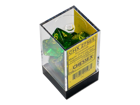 Chessex - Borealis Polyhedral 7 Dice Set - Maple Green & Yellow - Image 2