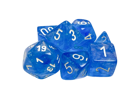 Chessex - Borealis Polyhedral 7 Dice Set - Sky Blue & White - Image 3