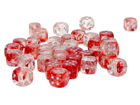 Chessex - Nebula 12mm D6 Dice Block - Luminary Red & Silver Dice Block - Image 2