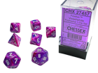 Chessex - Festive Polyhedral 7 Dice Set - Violet w/White
