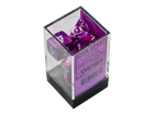 Chessex - Festive Polyhedral 7 Dice Set - Violet w/White - Image 2
