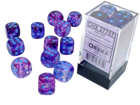 Chessex - Nebula 16mm D6 Dice Block - Luminary Nocturnal Blue Dice Block