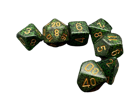 Chessex - Polyhedral 7 Dice Set - Golden Recon - Image 3