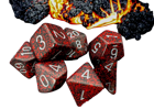 Chessex - Polyhedral 7 Dice Set - Silver Volcano - Image 3