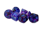 Chessex - Nebula Polyhedral 7 Dice Set - Luminary Nocturnal Blue - Image 2
