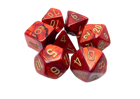 Chessex - Scarab Scarlet/gold Polyhedral 7-Dice Set - Image 2