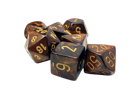 Chessex - Scarab Blue Blood/gold Polyhedral 7-Dice Set - Image 3