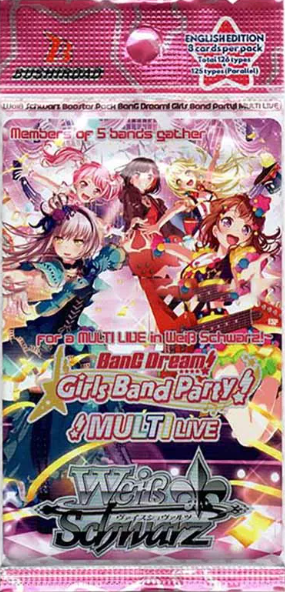 Weiss/Schwarz Bang Dream: Girls Band Party Multi Live Booster Pack (8 Cards)