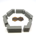 Wall Sections for Gloomhaven - 6 pieces
