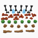 Scenery Update Pack for Jaws of the Lion To Gloomhaven - 94 Pieces - Image 3