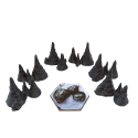 Stalagmites for Gloomhaven - 6 pieces