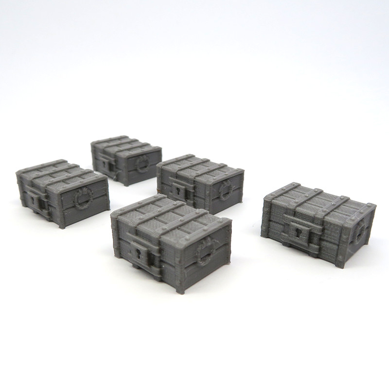 Numbered Treasure Chests for Gloomhaven 5 pieces