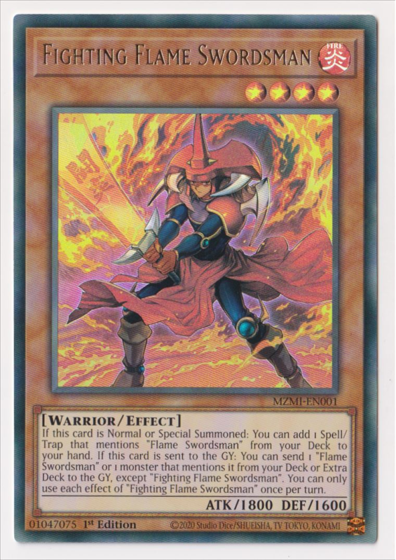 Fighting Flame Swordsman (Ultra Rare) : MZMI-EN001 - Yu-Gi-Oh! Single Card Fighting Flame Swordsman (Ultra Rare) : MZMI-EN001 - Yu-Gi-Oh! Single Card
