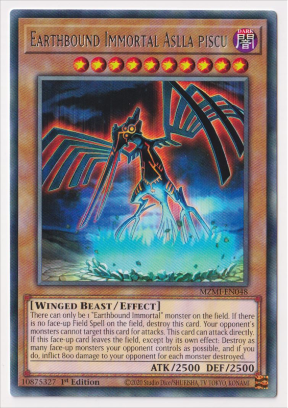 Earthbound Immortal Aslla piscu (Rare) : MZMI-EN048 - Yu-Gi-Oh! Single Card