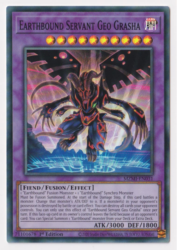 Earthbound Servant Geo Grasha (Super Rare) : MZMI-EN031 - Yu-Gi-Oh! Single Card Earthbound Servant Geo Grasha (Super Rare) : MZMI-EN031 - Yu-Gi-Oh! Single Card