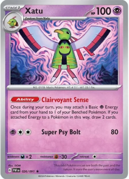 Xatu single card from Pokemon