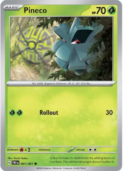 Pineco single card from Pokemon