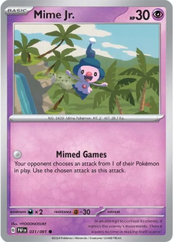 Mime Jr. single card from Pokemon