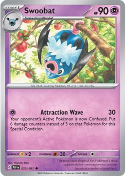 Swoobat single card from Pokemon