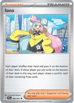 Iono single card from Pokemon