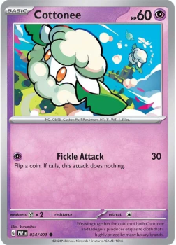 Cottonee single card from Pokemon