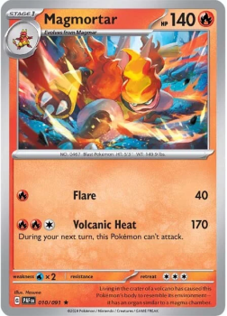 Magmortar single card from Pokemon