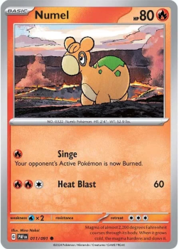 Numel single card from Pokemon