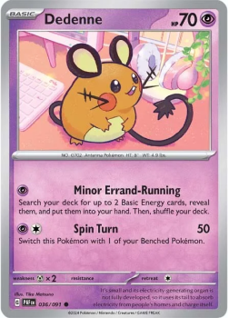 Dedenne single card from Pokemon