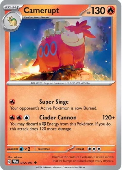 Camerupt single card from Pokemon