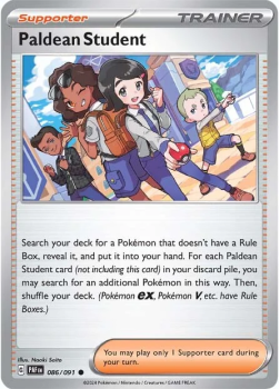Paldean Student single card from Pokemon