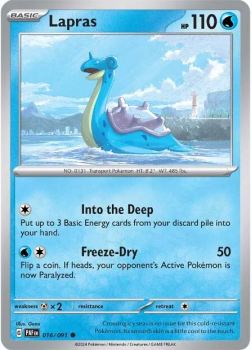 Lapras single card from Pokemon