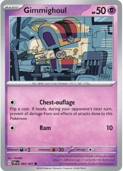Gimmighoul single card from Pokemon