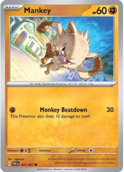 Mankey single card from Pokemon