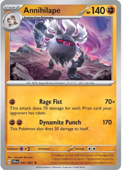 Annihilape single card from Pokemon