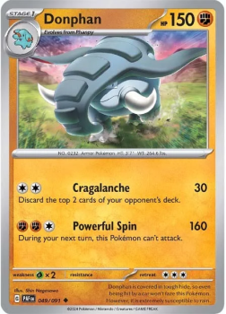 Donphan single card from Pokemon