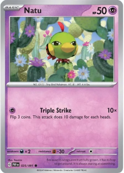 Natu single card from Pokemon