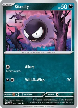Gastly single card from Pokemon
