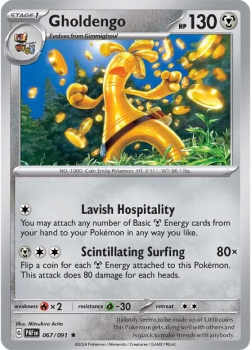Gholdengo single card from Pokemon