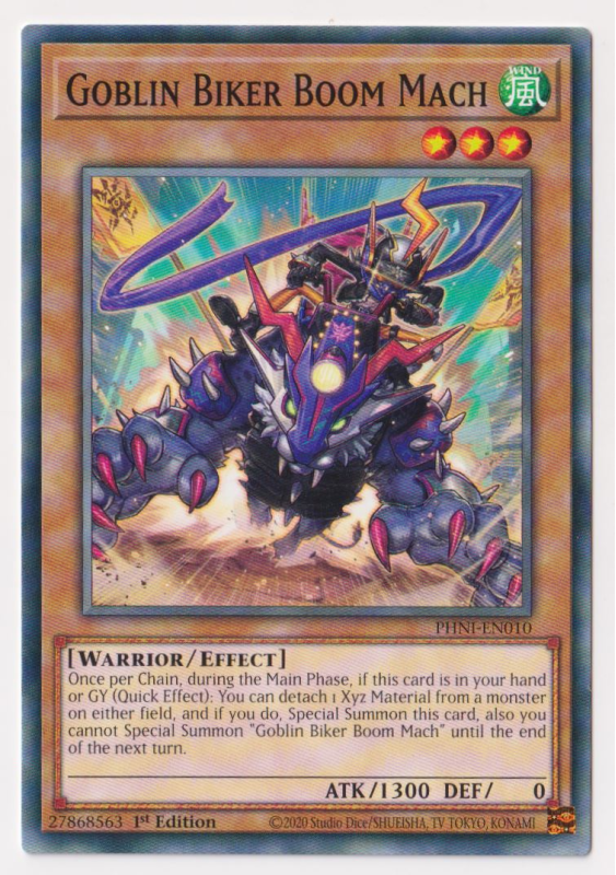 Goblin Biker Boom Mach (Common) : PHNI-EN010 - Yu-Gi-Oh! Single Card