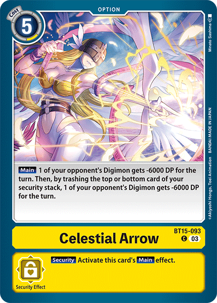 Celestial Arrow : BT15-093 EXCEED APOCALYPSE - Digimon Card Game Single Card Celestial Arrow : BT15-093 EXCEED APOCALYPSE - Digimon Card Game Single Card