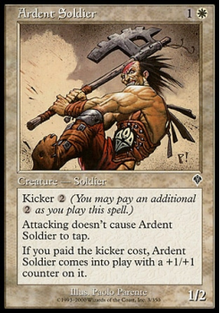 Ardent Soldier single card from Magic the Gathering
