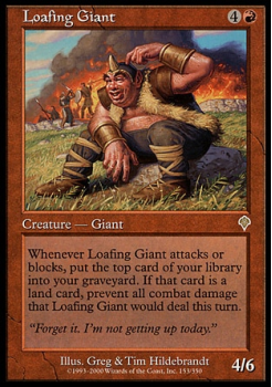 Loafing Giant single card from Magic the Gathering