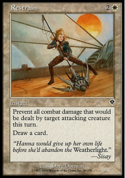 Restrain single card from Magic the Gathering