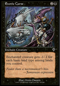 Exotic Curse single card from Magic the Gathering